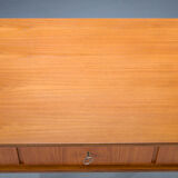 Mid-Century Teak Freestanding Desk from Bartels, 1960s