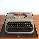 Collectible typewriter, personal Japy or P68, select grey metal model