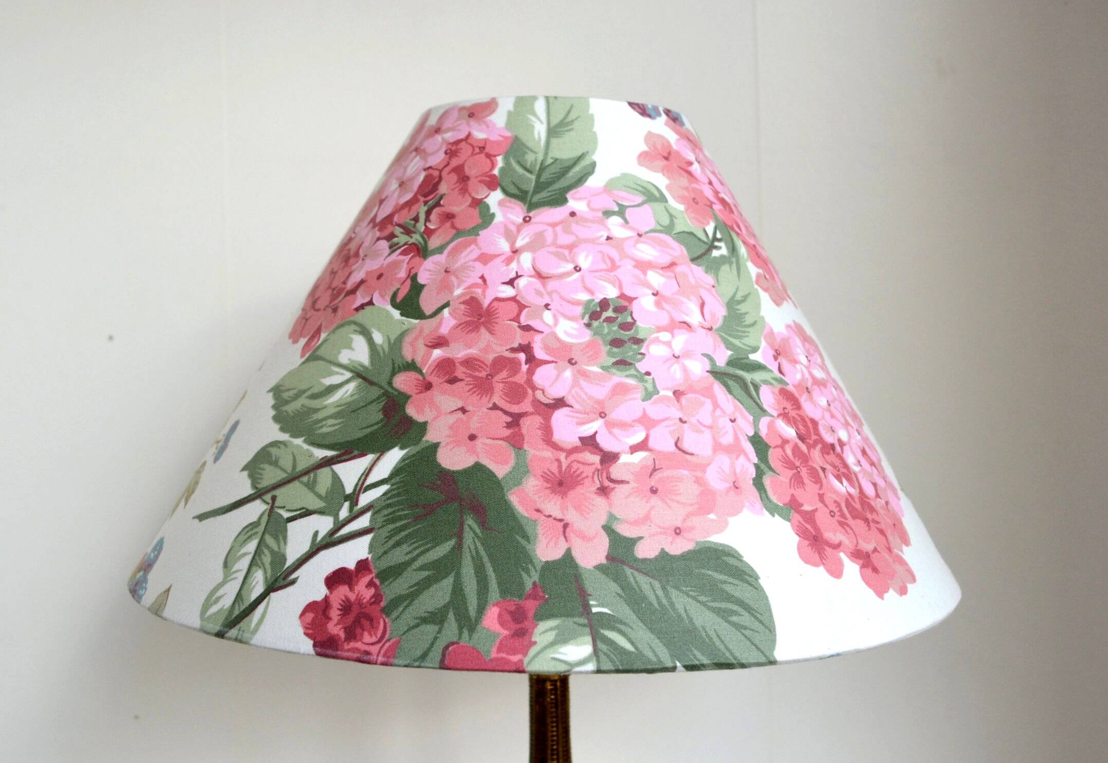 Pink Hydrangea Lampshade