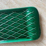 Vintage dark green ceramic plate