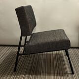 Reupholstered modernist fireside chair