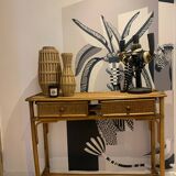 Console rotin vintage