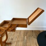 Travailleuse en bois de hêtre années 50