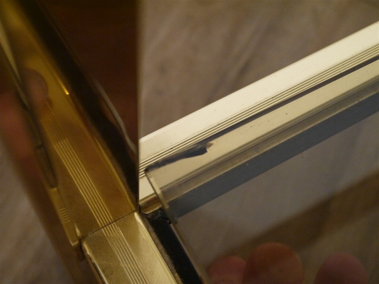 Brass and glass service 1970