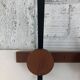 Teak and metal hooks