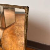 Vintage barber's triptych mirror