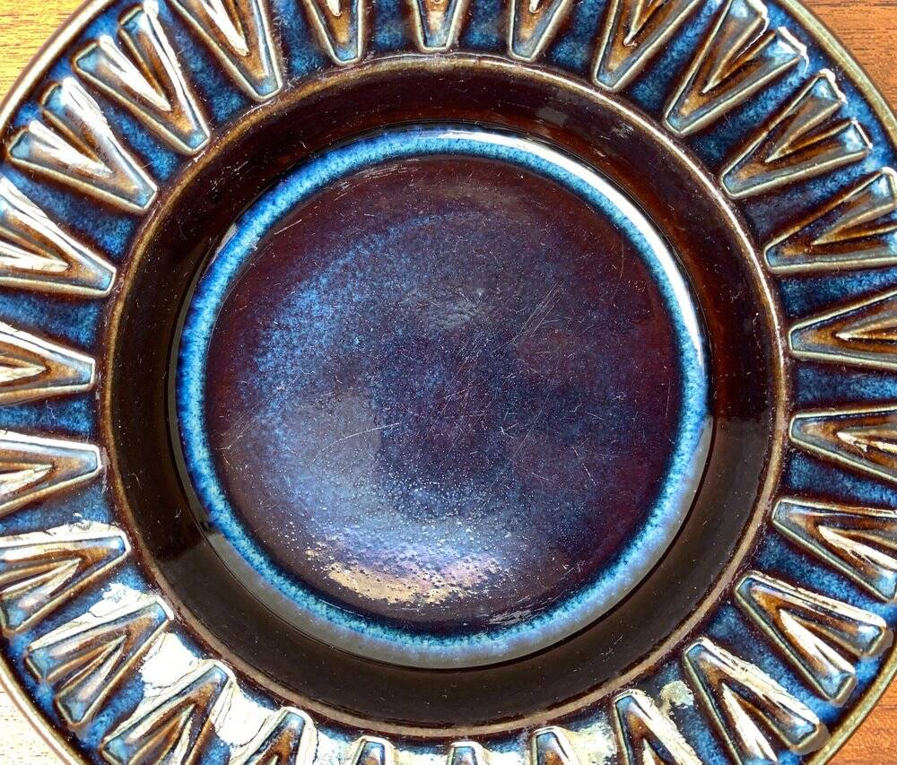 Danish ceramic bowl from the mid-century by Søholm, 1960s.
