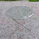 Florent Lasbleiz vintage coffee table in glass and metal