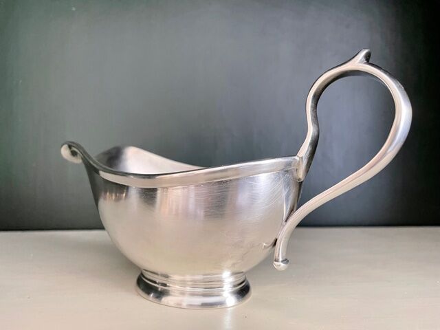 Silver metal sausage maker Detjen, 30s