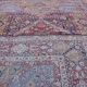 Large Antique Iranian Oriental Rug: Yazd: 4.45 X 3.30 Meters