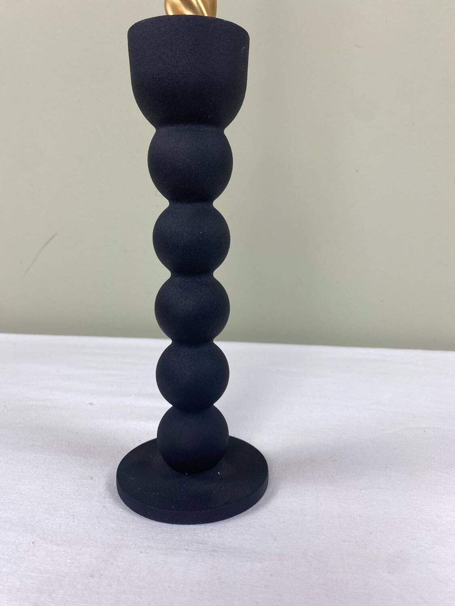 Vintage beaded candle holder