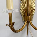 Paire d’appliques en bronze doré – 1950