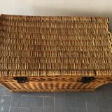 Old rattan trunk