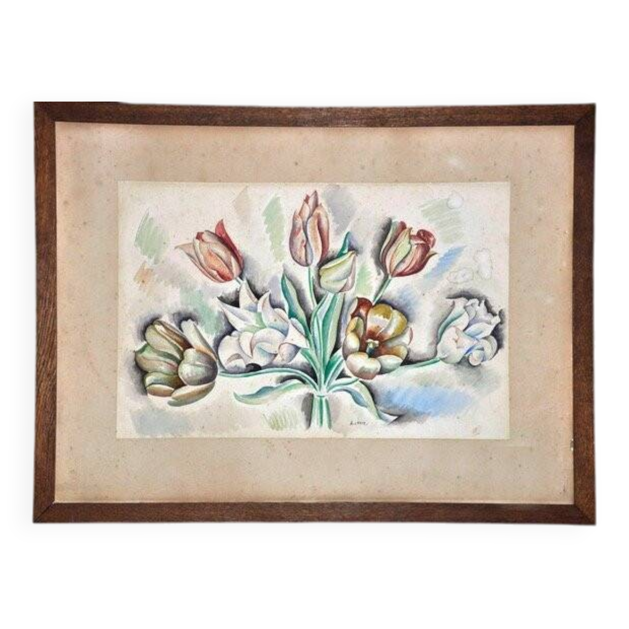 André Lhote watercolor on paper circa 1930