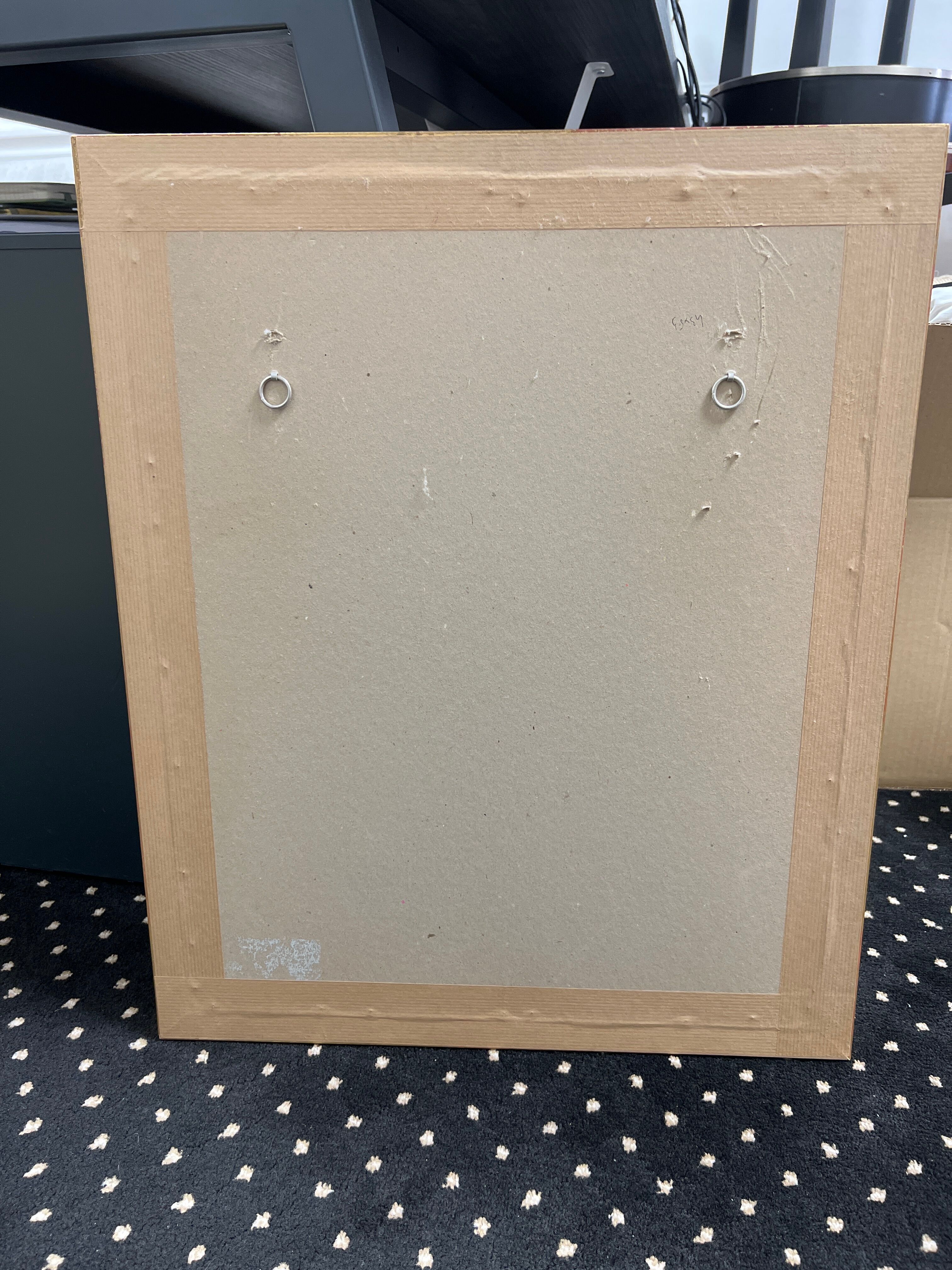 Framed antique print