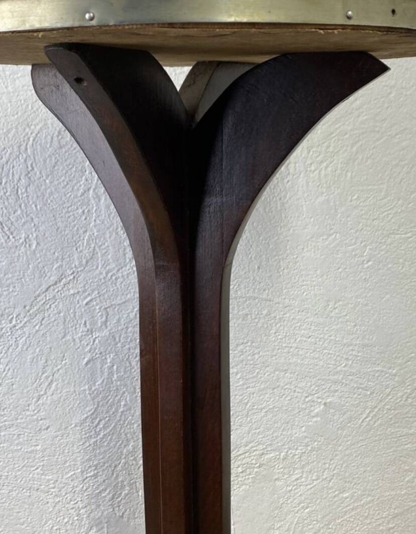 Vintage wooden pedestal table