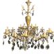 Napoleon III chandelier bronze brass crystal 18 lights late 19th century