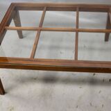 Coffee table with glass top
