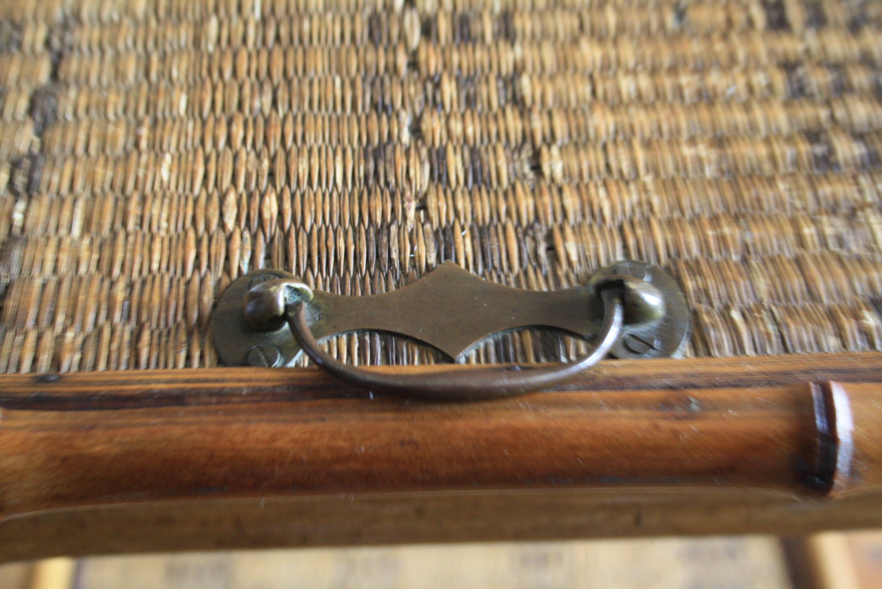 Bamboo and wood side table - art nouveau