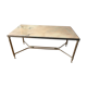 Brass and marble coffee table