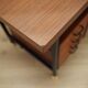 Bureau en acajou, design italien, années 1970, production : Italie