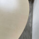 Tecno Nomos Round Table Brushed Metal