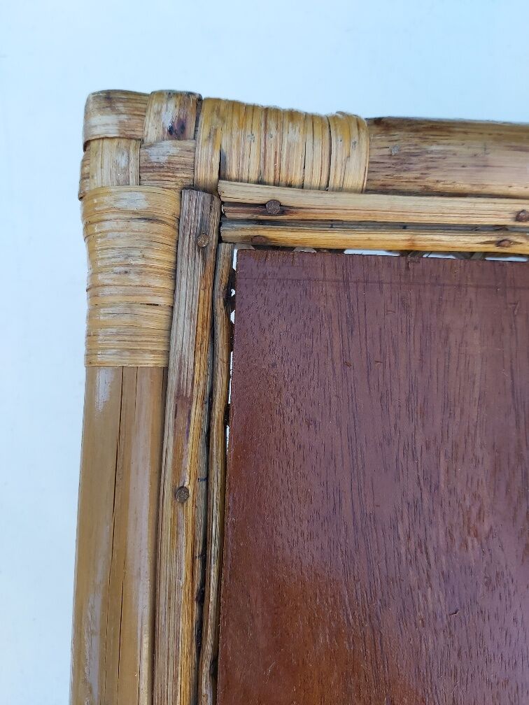 Vintage canning bamboo tray
