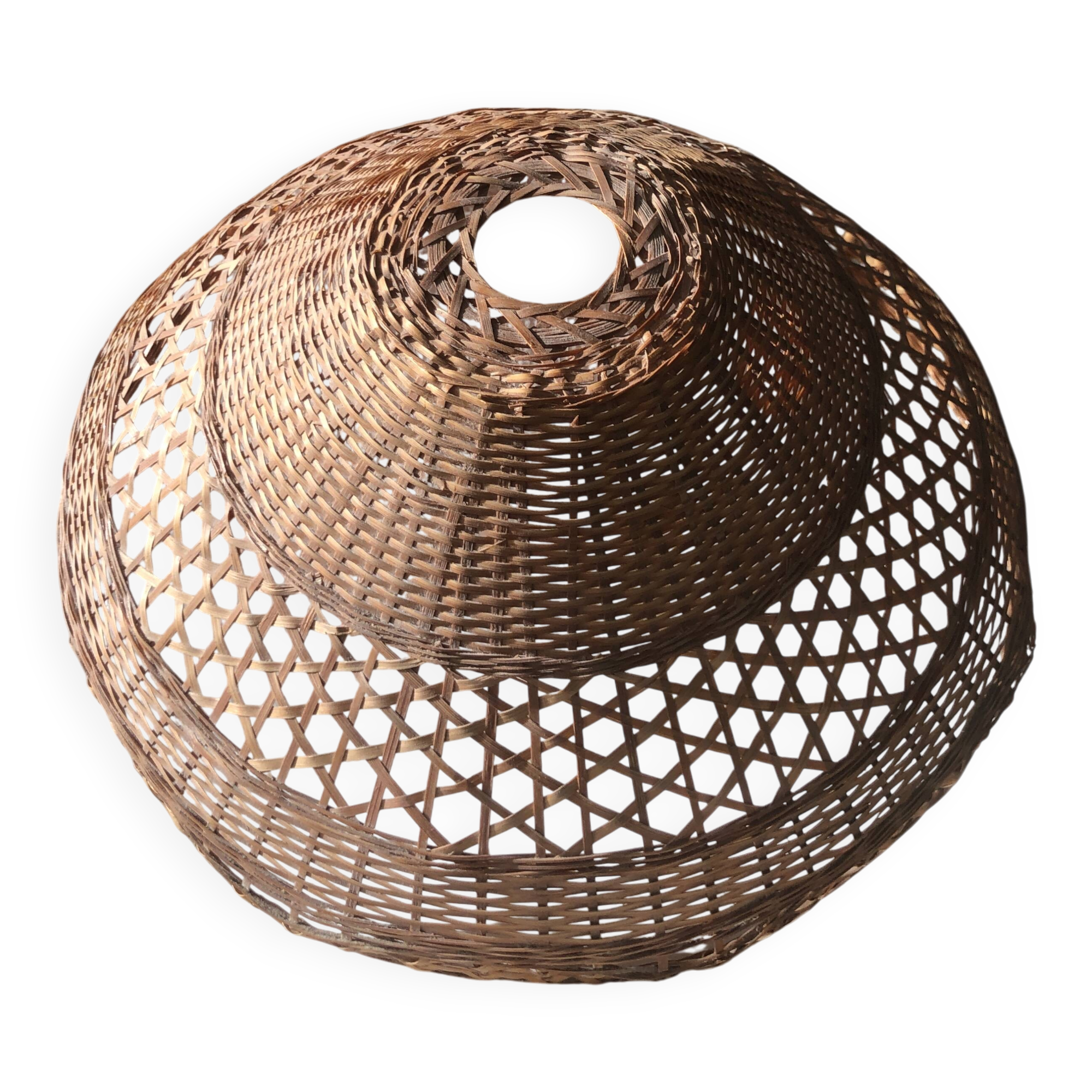 Flower-shaped rattan pendant light/lampshade