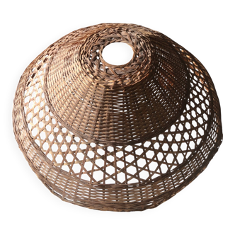 Suspension/Abat jour rotin forme fleur