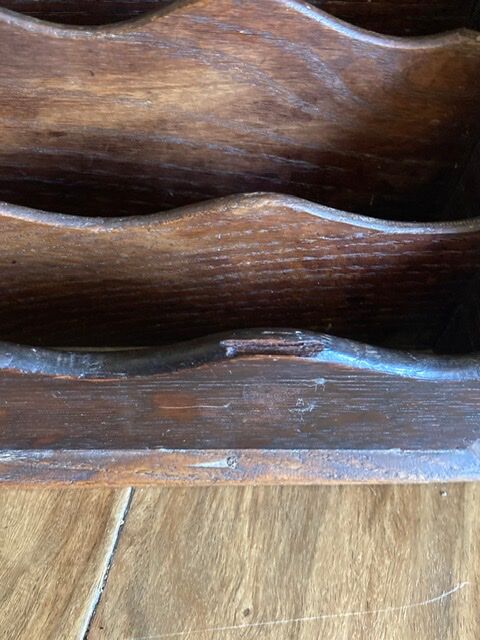 Old wooden office trier