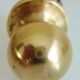Door knocker with stopper and Maltese cross, solid brass dolphin