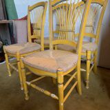 Duo of mulched Provencal chairs
