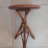 Vintage rattan plant holder