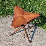 Genuine Leather Folding Stool