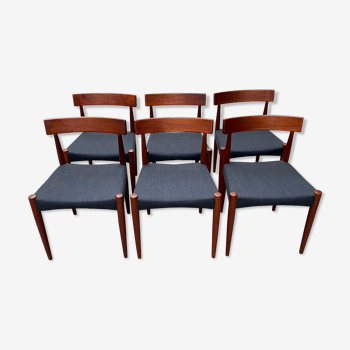 series of six Scandinavian chairs Arne Hovmand Olsen