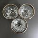 Lot de 3 verres anciens décor argent