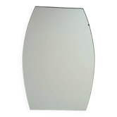 Velvet-backed tabletop mirror