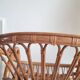 Paire de fauteuils en rotin vintage circa années 70