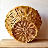 Large wicker basket - Woven wooden awning