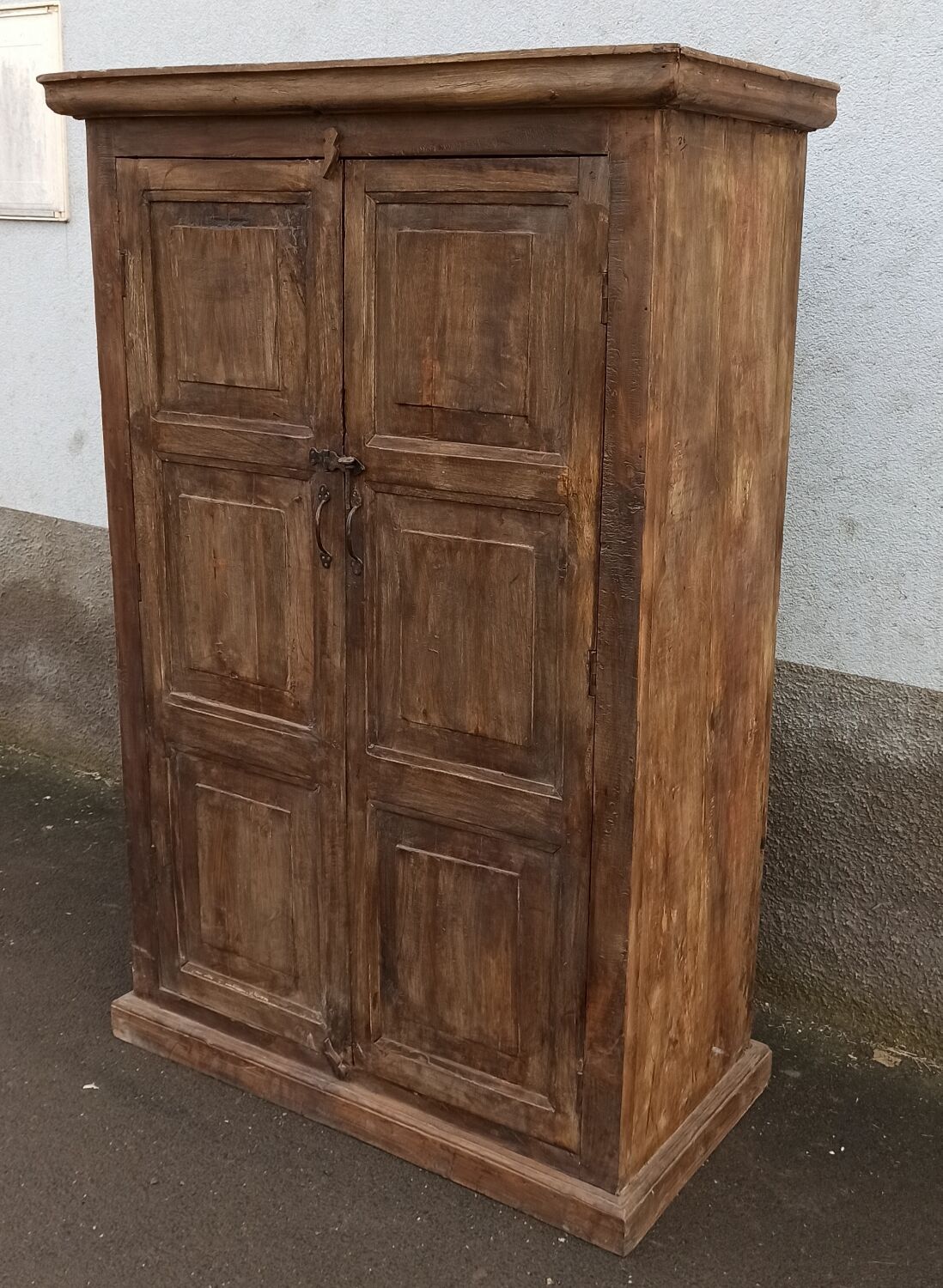 Old wooden wardrobe