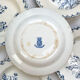 5 assiettes creuses terre de fer gien modèle chardons made in france