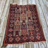 Tapis persan ancien en laine noué main 133x81cm
