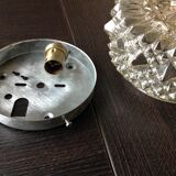 Round ceiling lamp diamond tips vintage 60s-70s