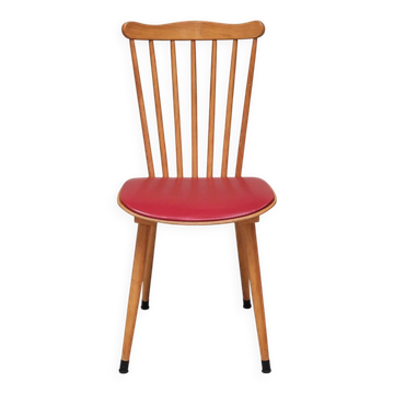 Baumann Menuet chair red skai 1960
