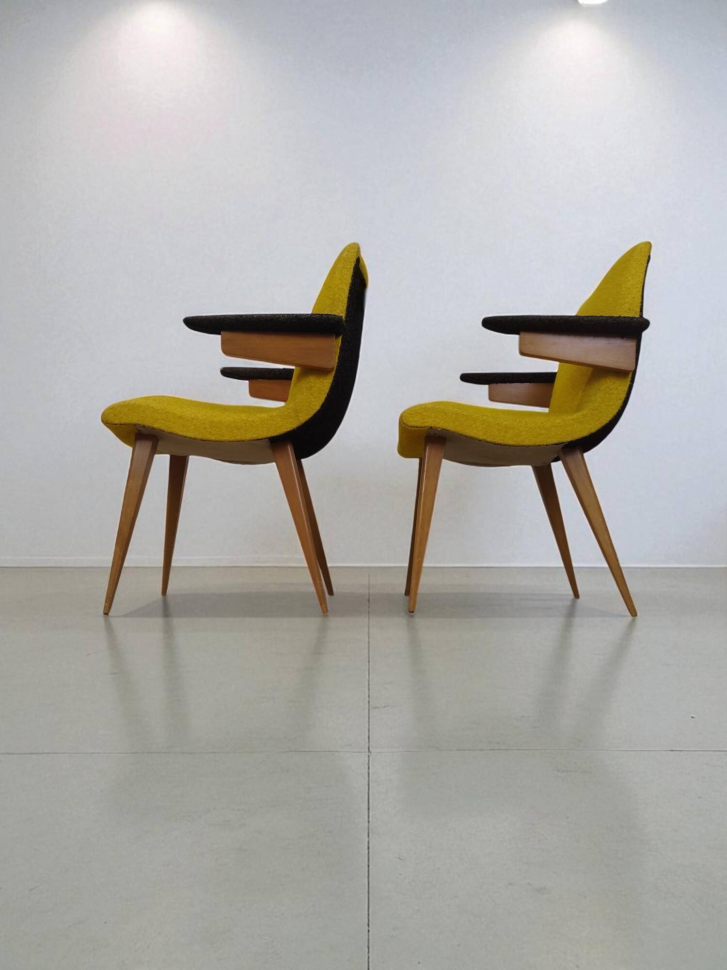 Vintage Scandinavian Armchair Design Duo