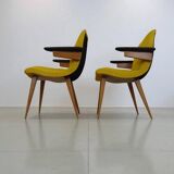 Vintage Scandinavian Armchair Design Duo