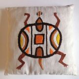 Coussin brodé vintage