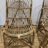 2 new Madame Stoltz rattan armchairs without label