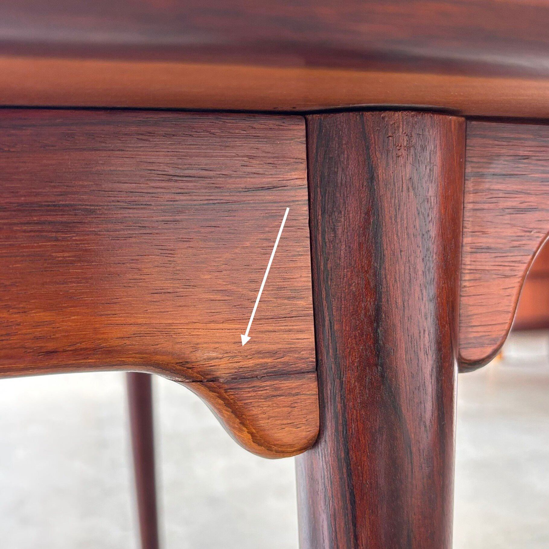 Vintage extendable dining table rosewood Omann Jun