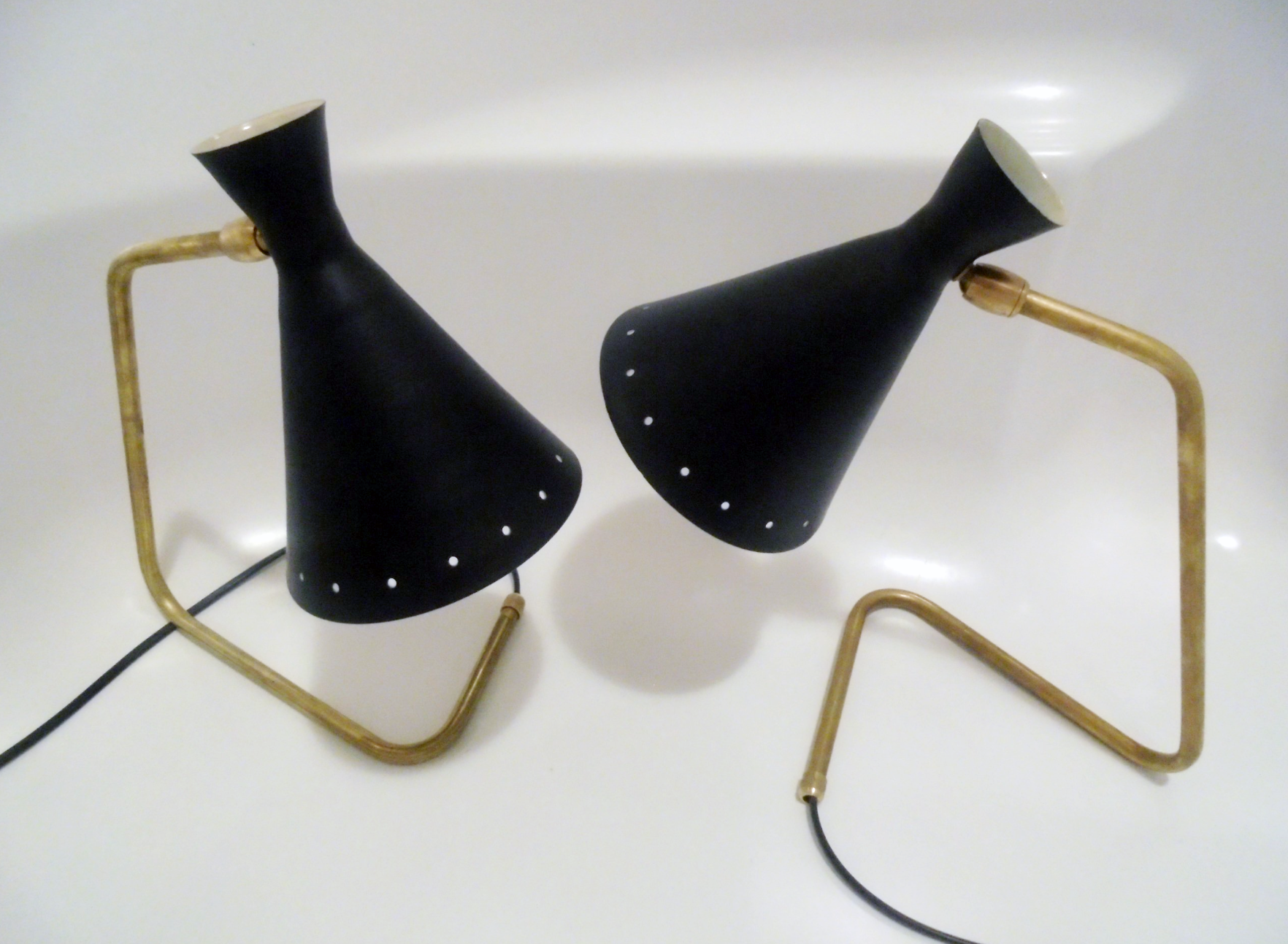 Pair of table lamp in the styleof Italian creations of the 50s ' s